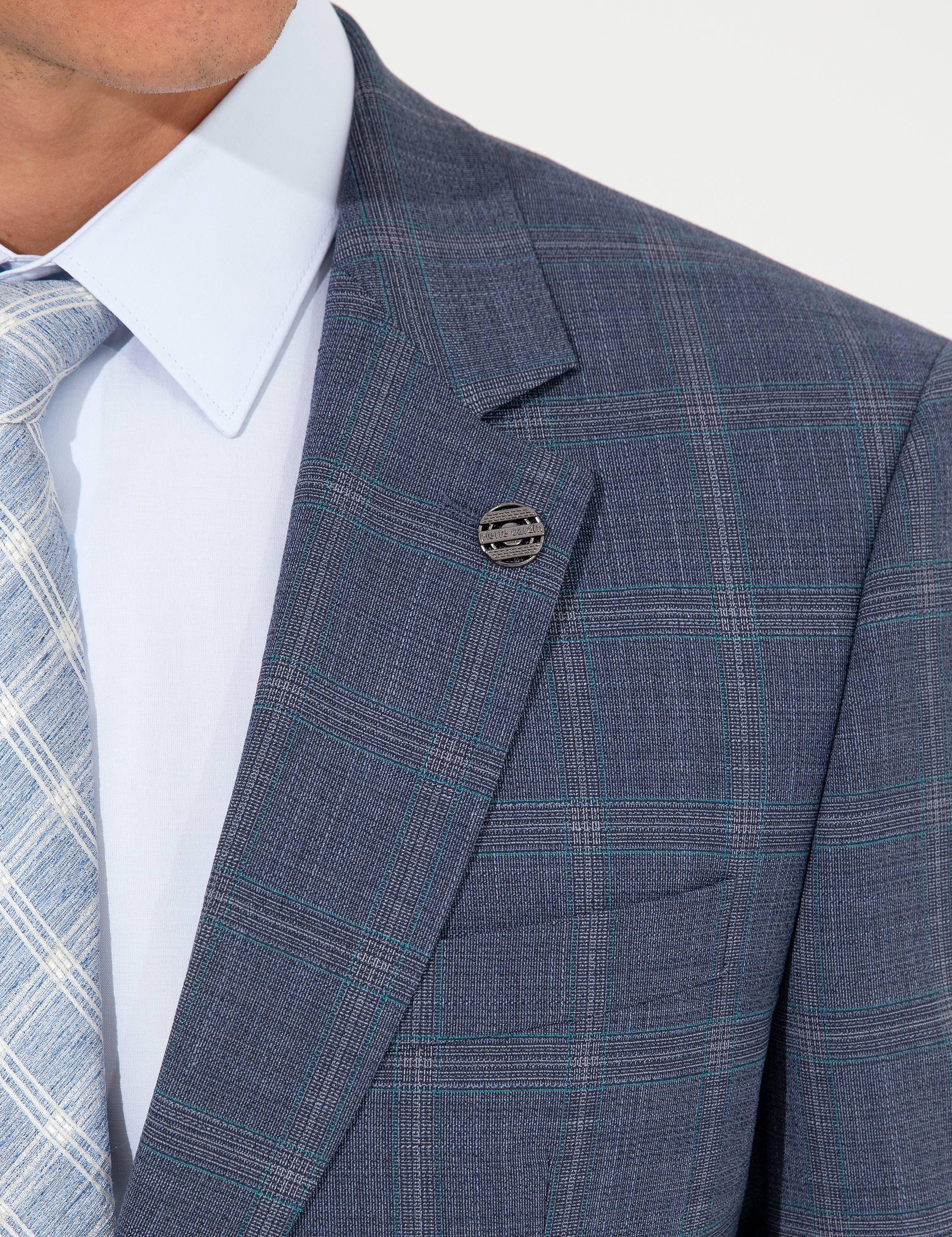 Açık Lacivert Slim Fit Takım Elbise - Image 7
