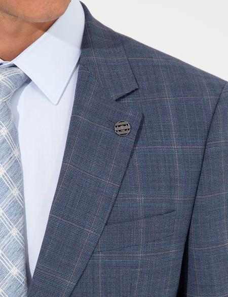 Açık Lacivert Slim Fit Takım Elbise - 50248021008