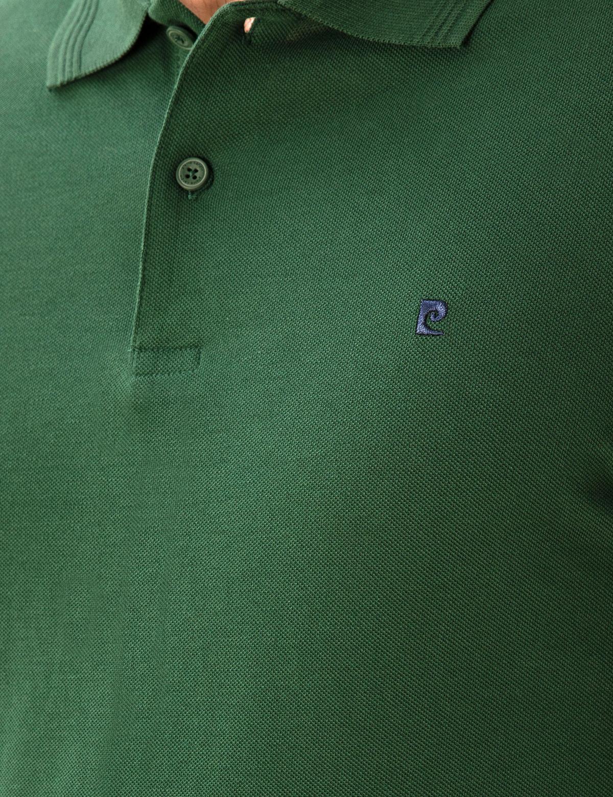 Koyu Yeşil Slim Fit Basic Tişört - 50291625163