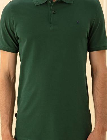 Koyu Yeşil Slim Fit Basic Tişört