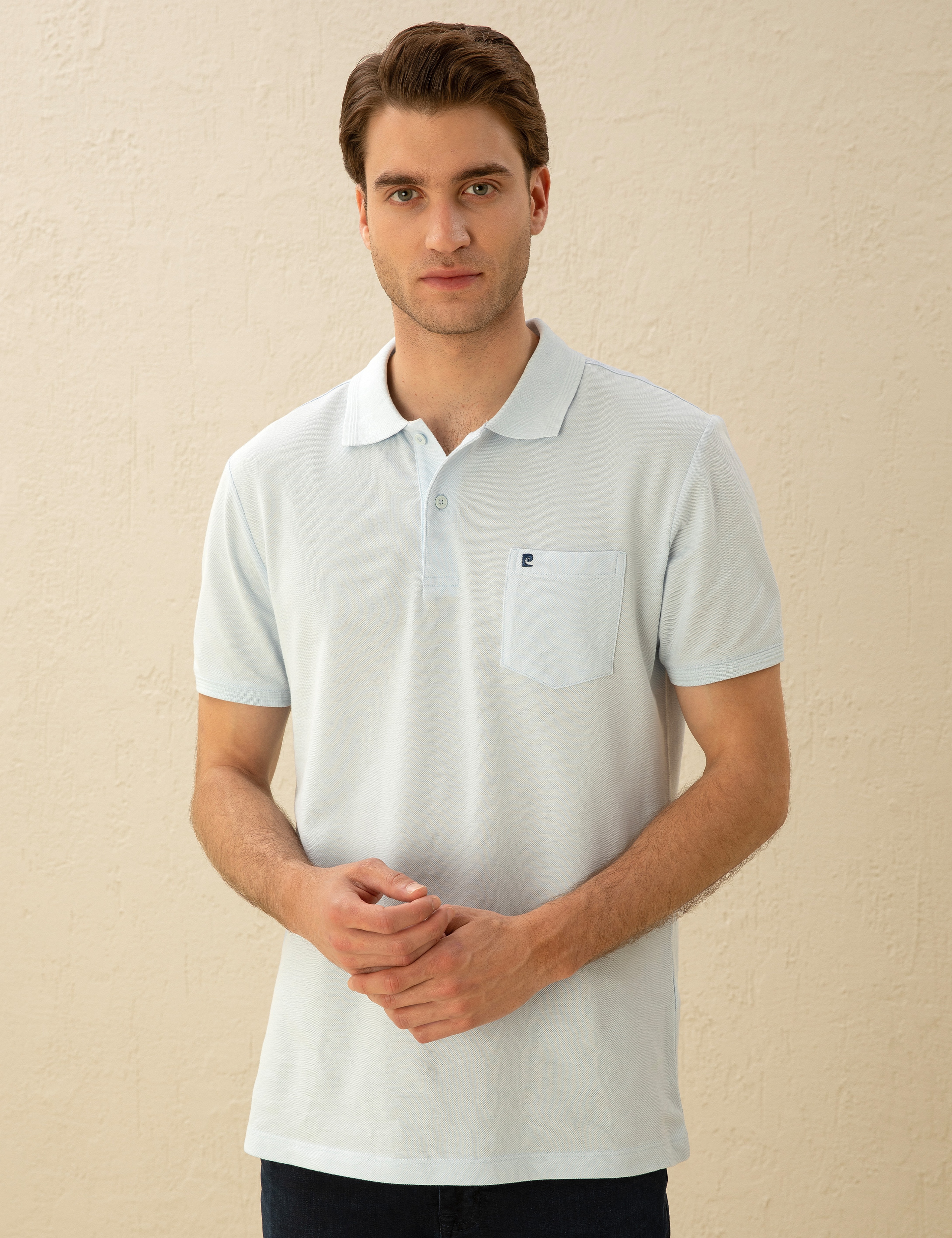 Açık Mavi Regular Fit Basic Tişört - Image 3