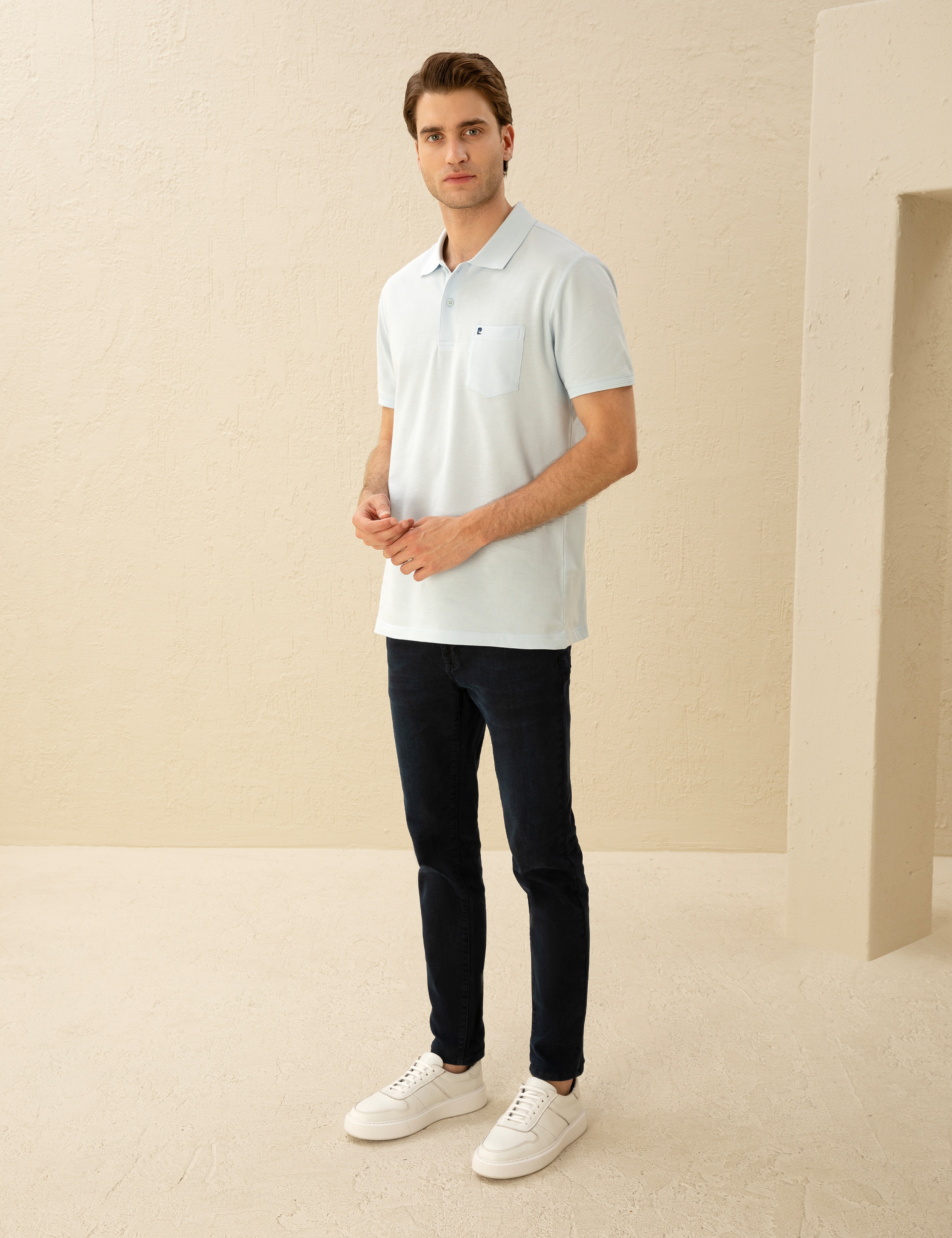 Açık Mavi Regular Fit Basic Tişört - Image 4