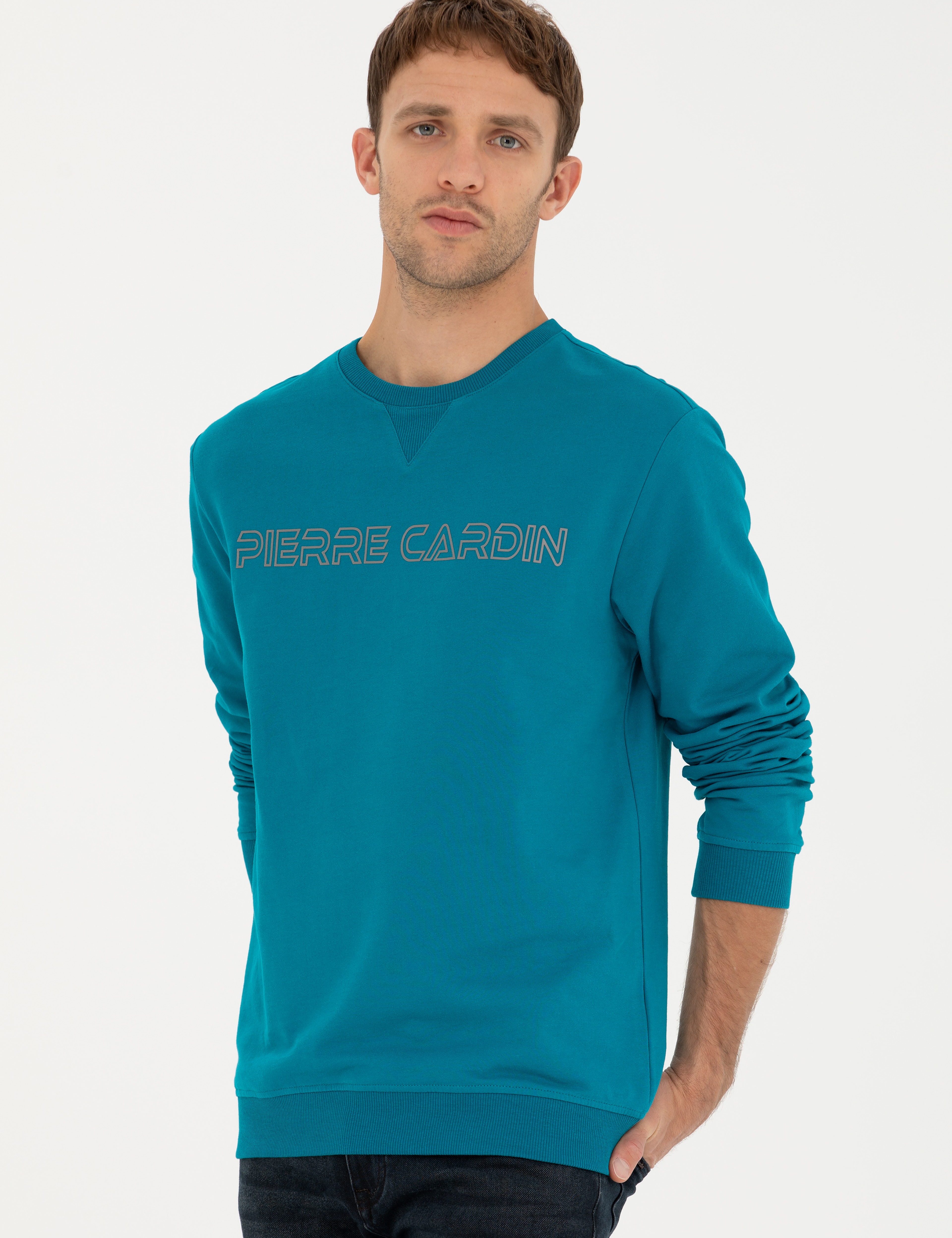 Zümrüt 2 İplik Regular Fit İçi %100 Pamuk Sweatshirt - Image 3