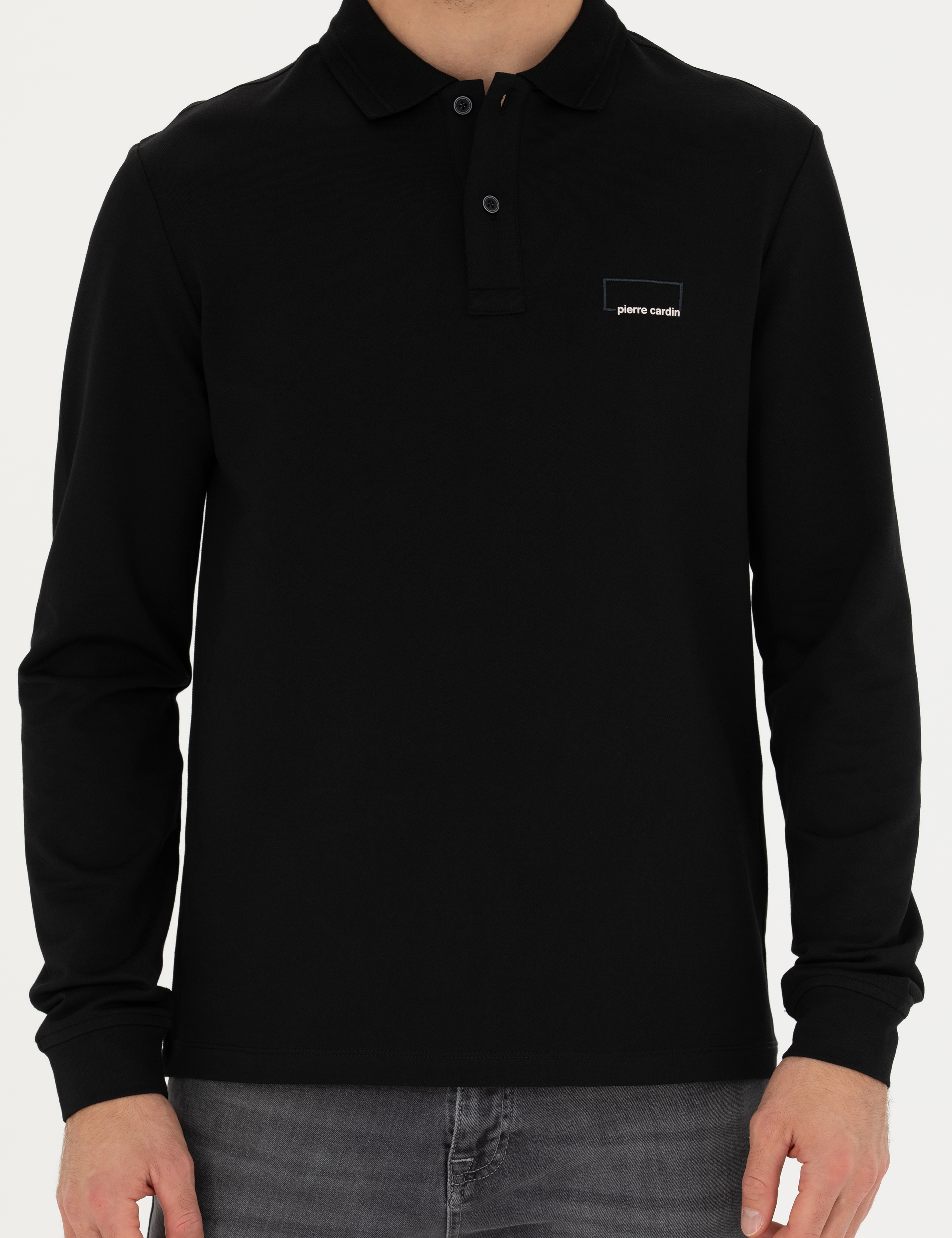 Siyah Slim Fit Sweatshirt - Image 6