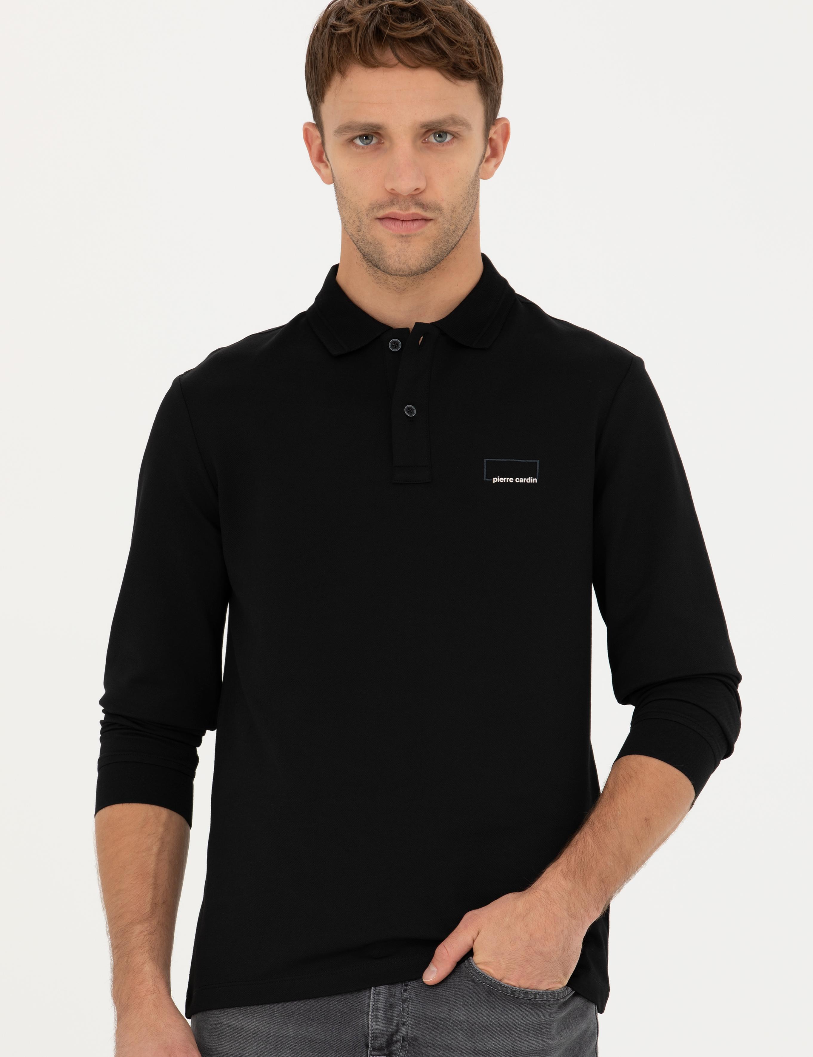 Siyah Slim Fit Sweatshirt