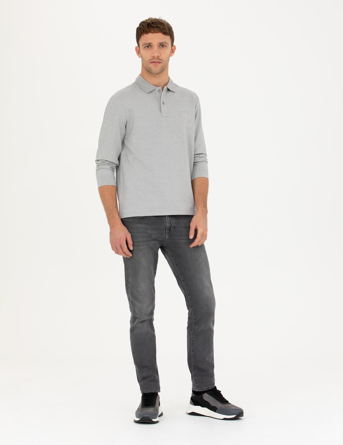 Gri Melanj Slim Fit Sweatshirt - 50279558028