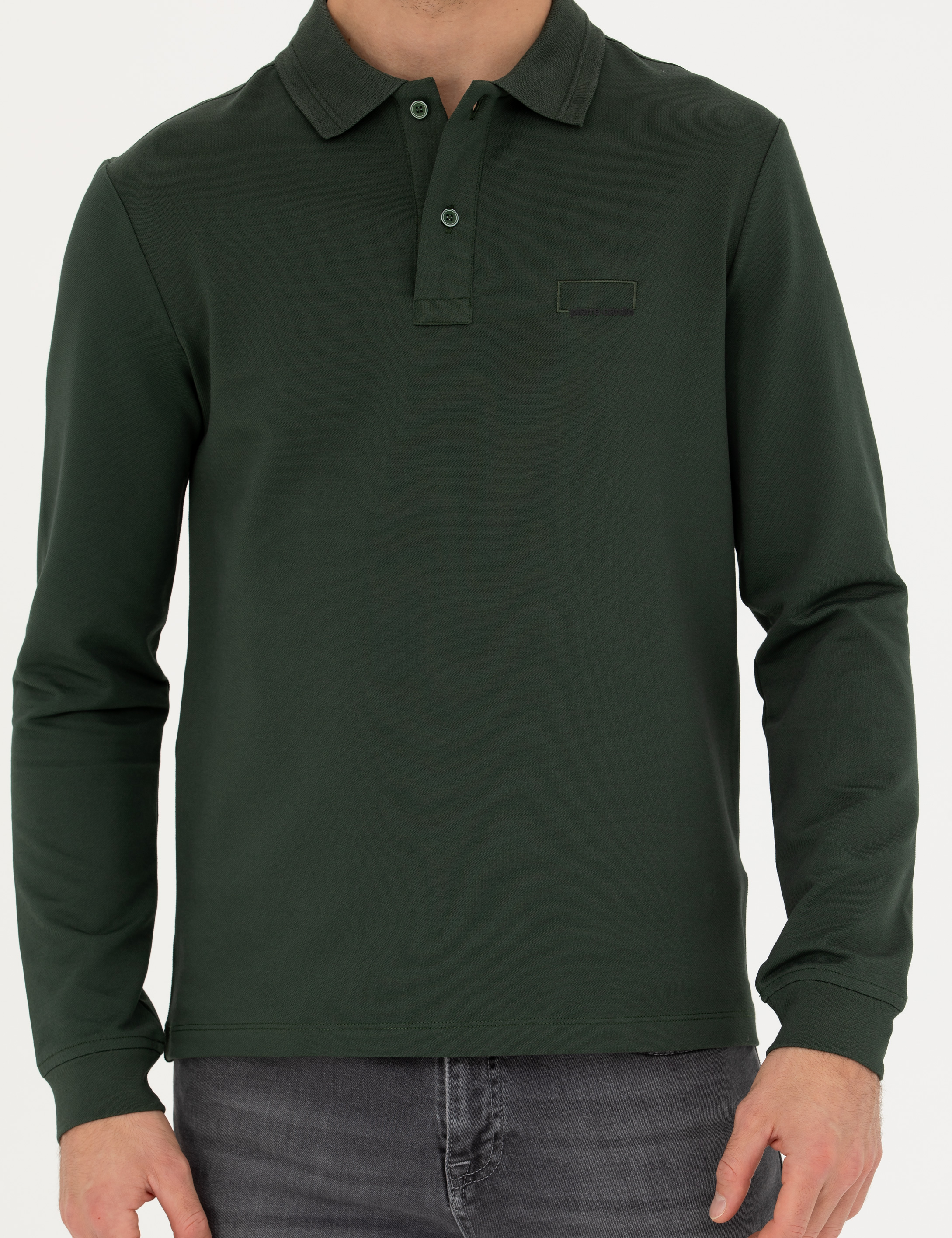 Koyu Yeşil Slim Fit Sweatshirt
