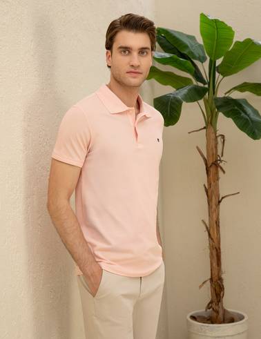 Pudra Slim Fit Basic Tişört