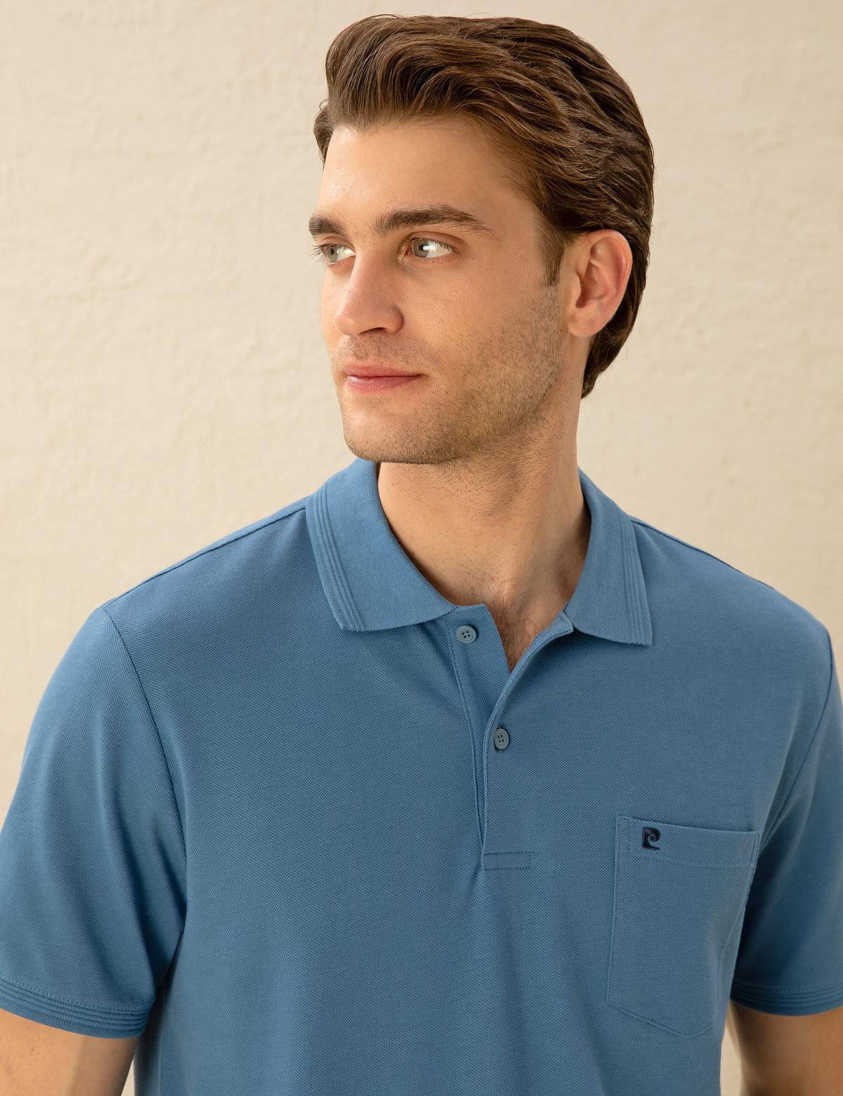 Koyu Mavi Regular Fit Basic Tişört - 50291576047