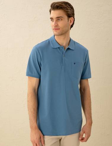 Koyu Mavi Regular Fit Basic Tişört