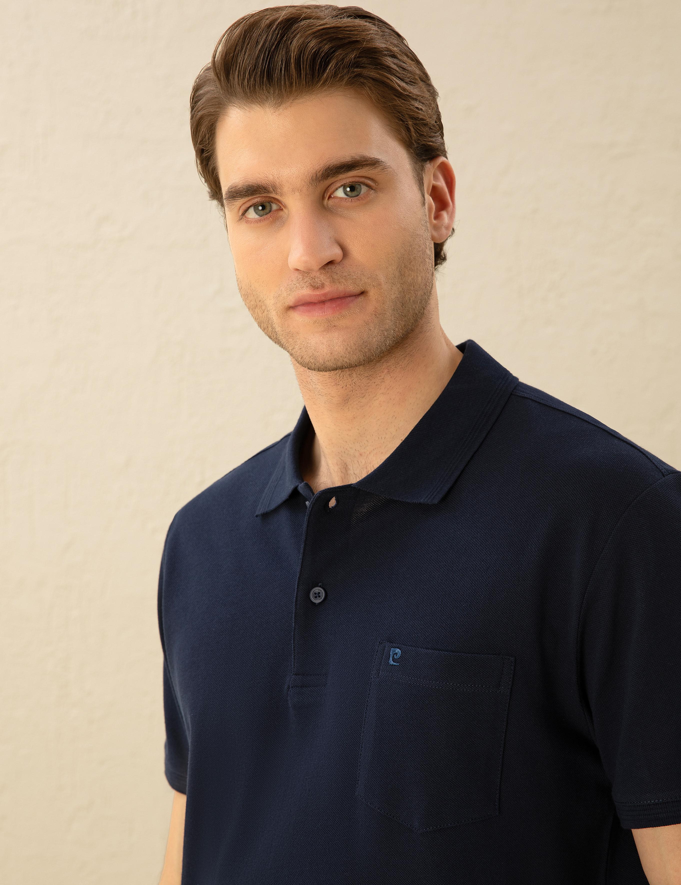 Lacivert Regular Fit Basic Tişört