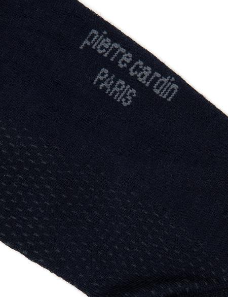 Erkek Bambu Karışımlı Lacivert Patik Desenli Çorap - 50291766003