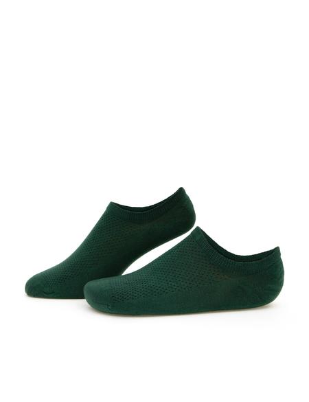 Erkek Bambu Karışımlı Yeşil Patik Desenli Çorap - 50291766005