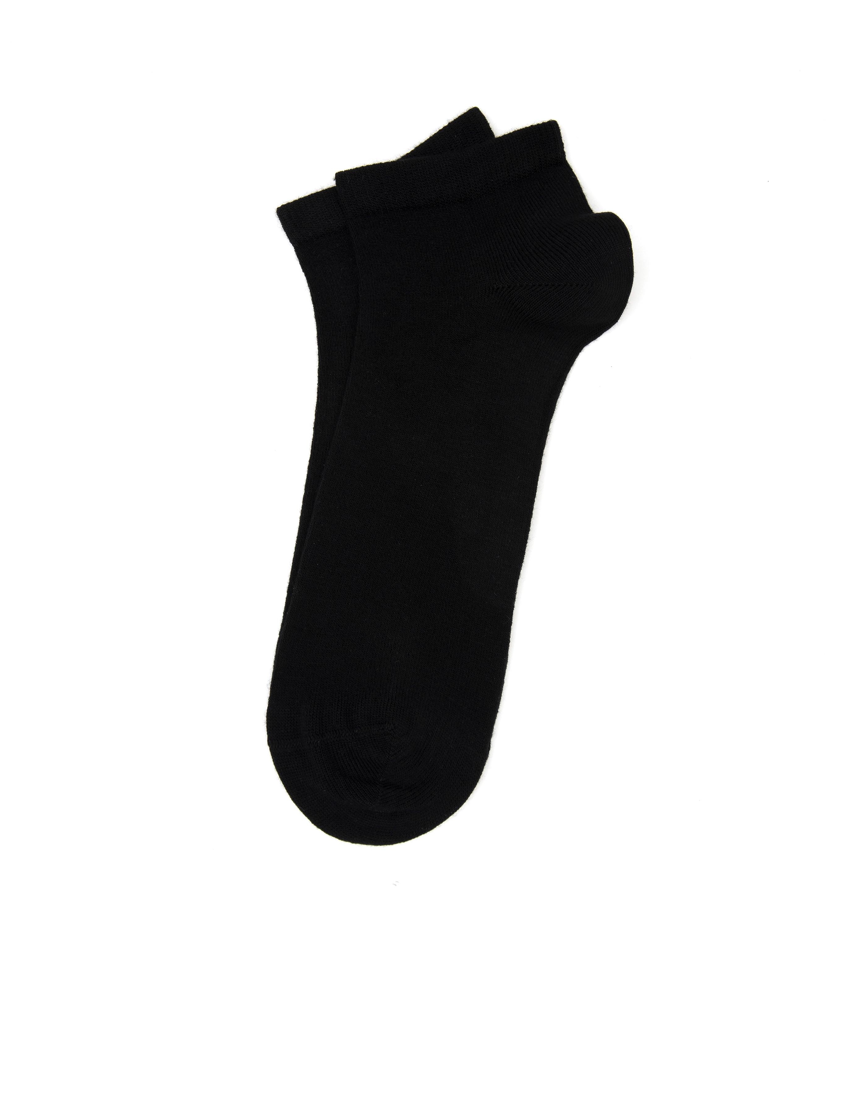 Erkek Siyah Düz Patik Çorap