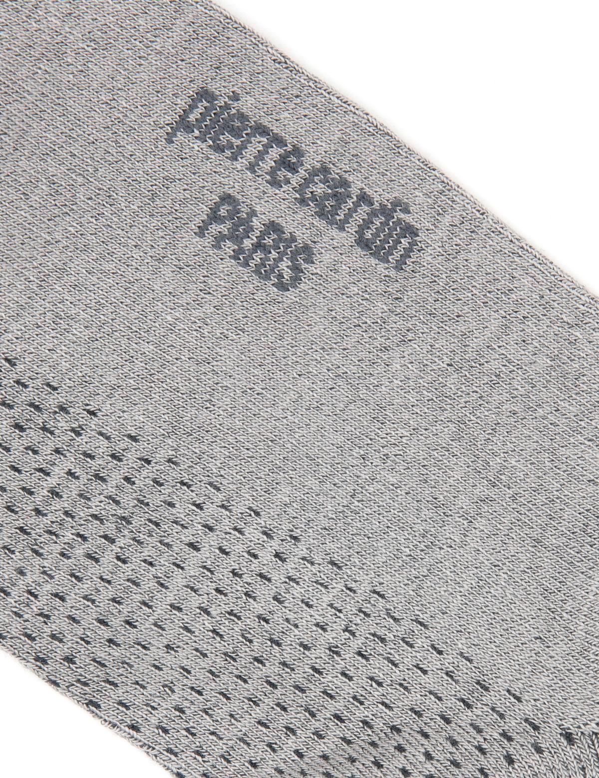 Erkek Bambu Karışımlı Gri Patik Desenli Çorap - 50291766002