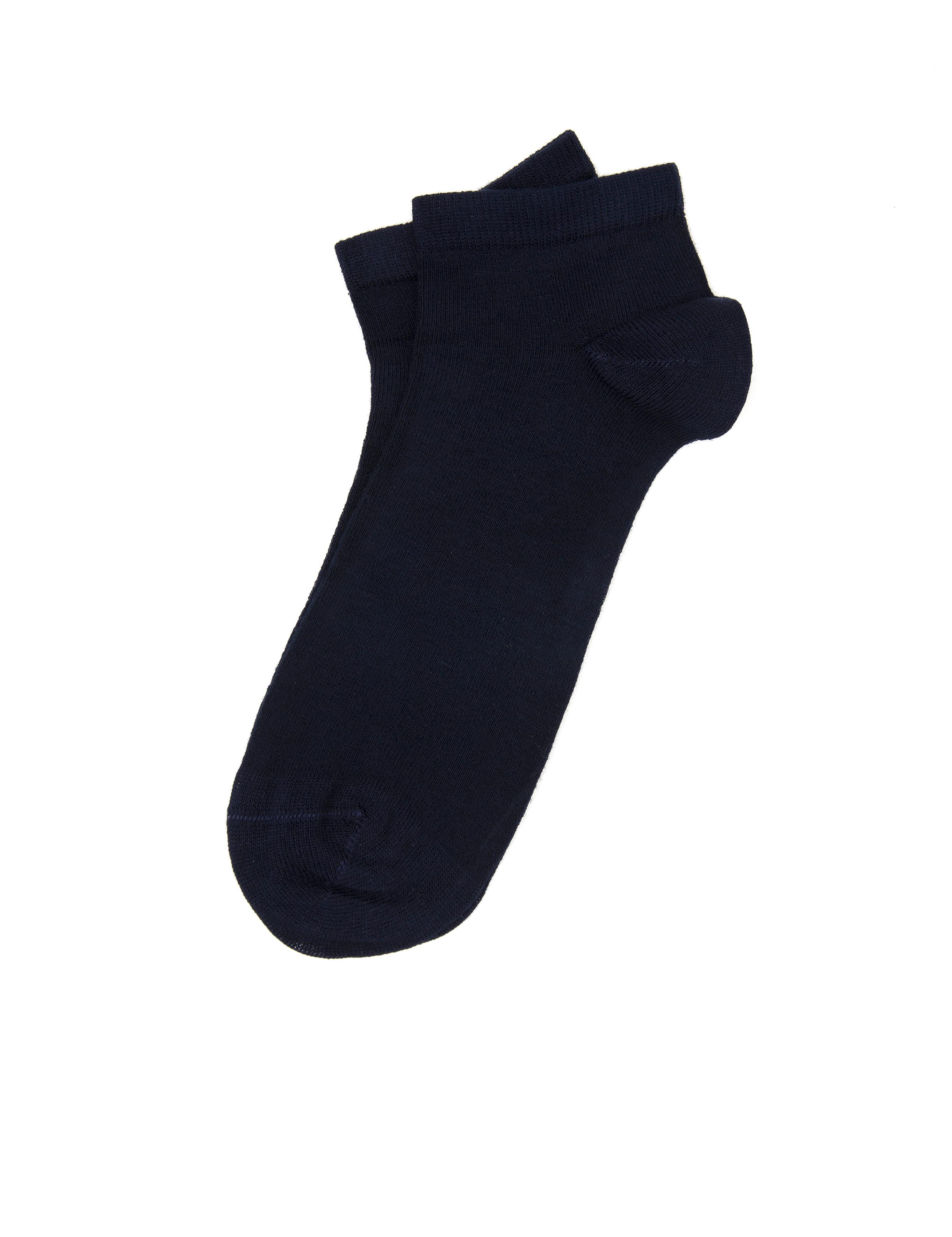 Erkek Bambu Karışımlı Lacivert Patik Basic Çorap