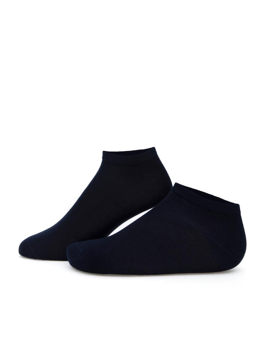 Erkek Bambu Karışımlı Lacivert Patik Basic Çorap