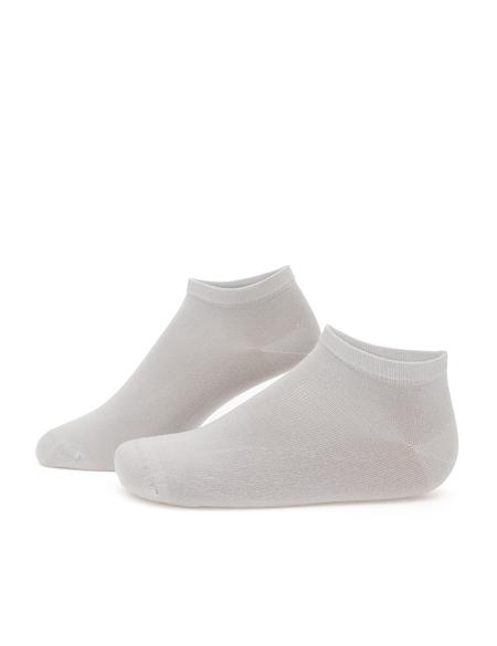 Erkek Gri Düz Patik Çorap - 50291768002