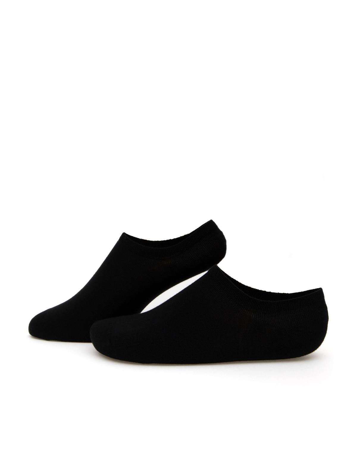 Erkek Siyah Düz Patik Çorap