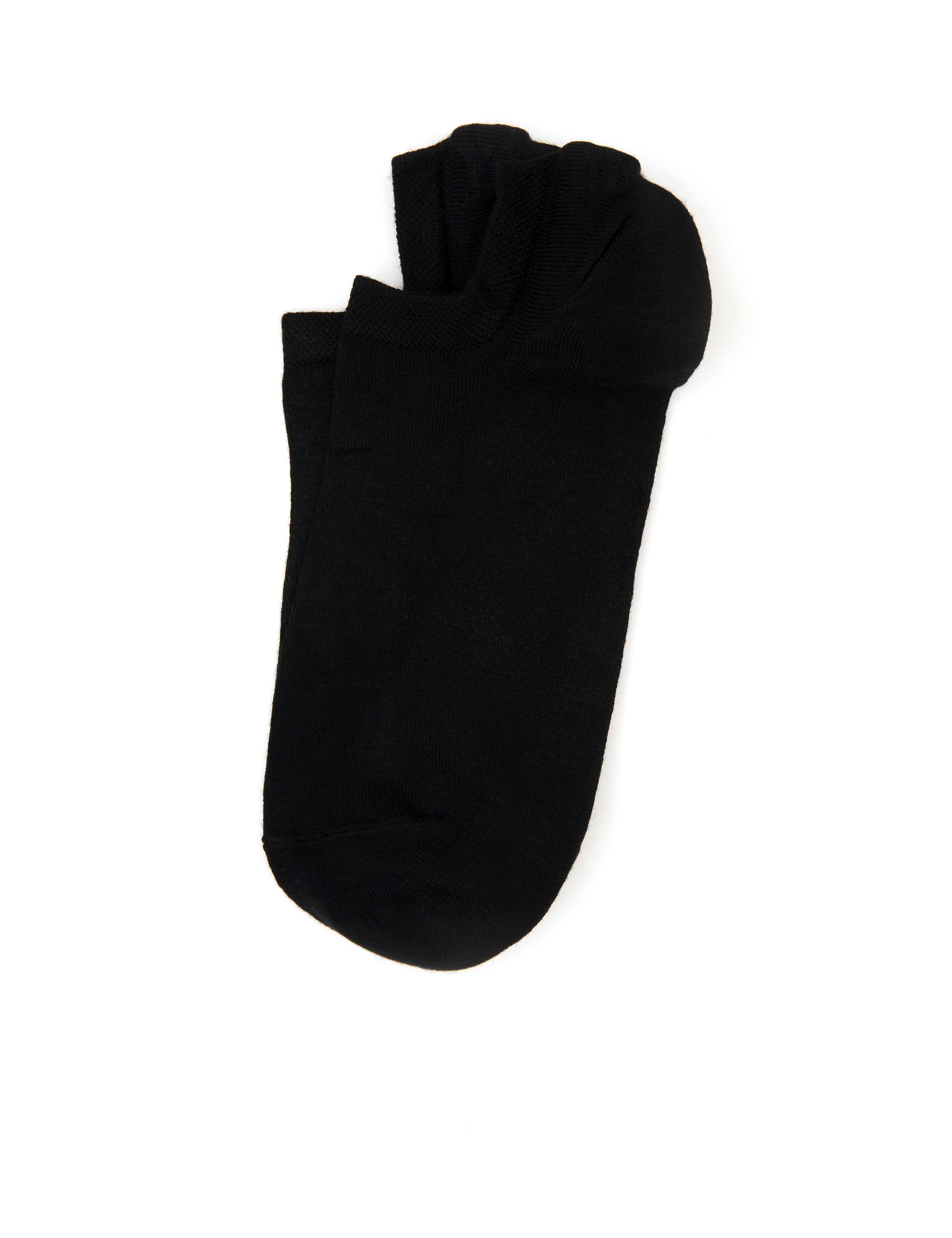 Erkek Bambu Karışımlı Siyah Patik Basic Çorap - Image 2