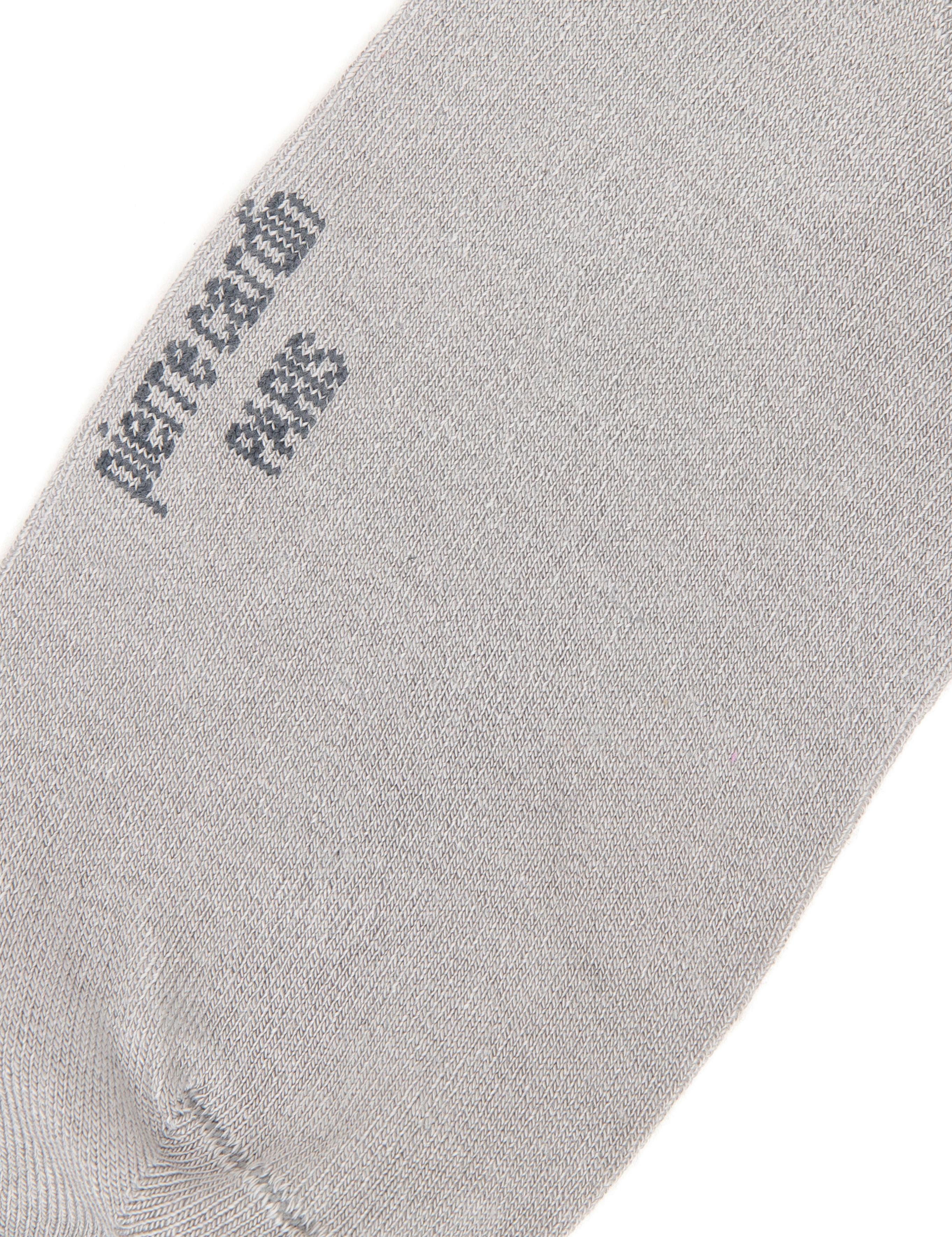 Erkek Gri Düz Patik Çorap