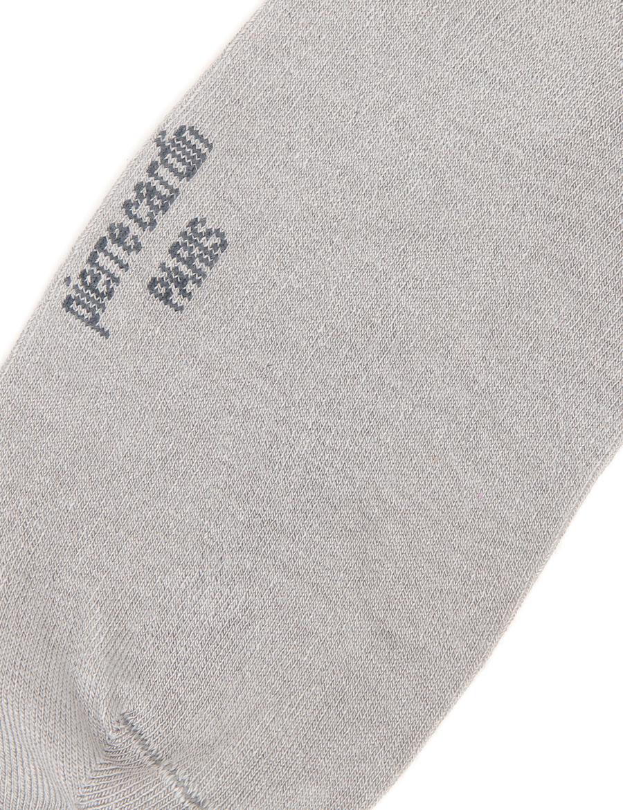 Erkek Bambu Karışımlı Gri Patik Basic Çorap