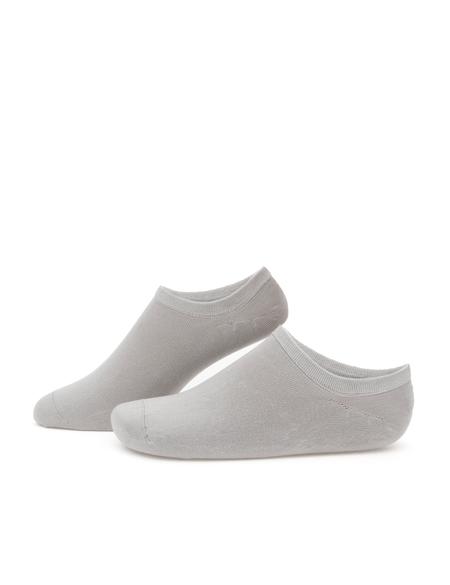 Erkek Gri Düz Patik Çorap - 50291769002