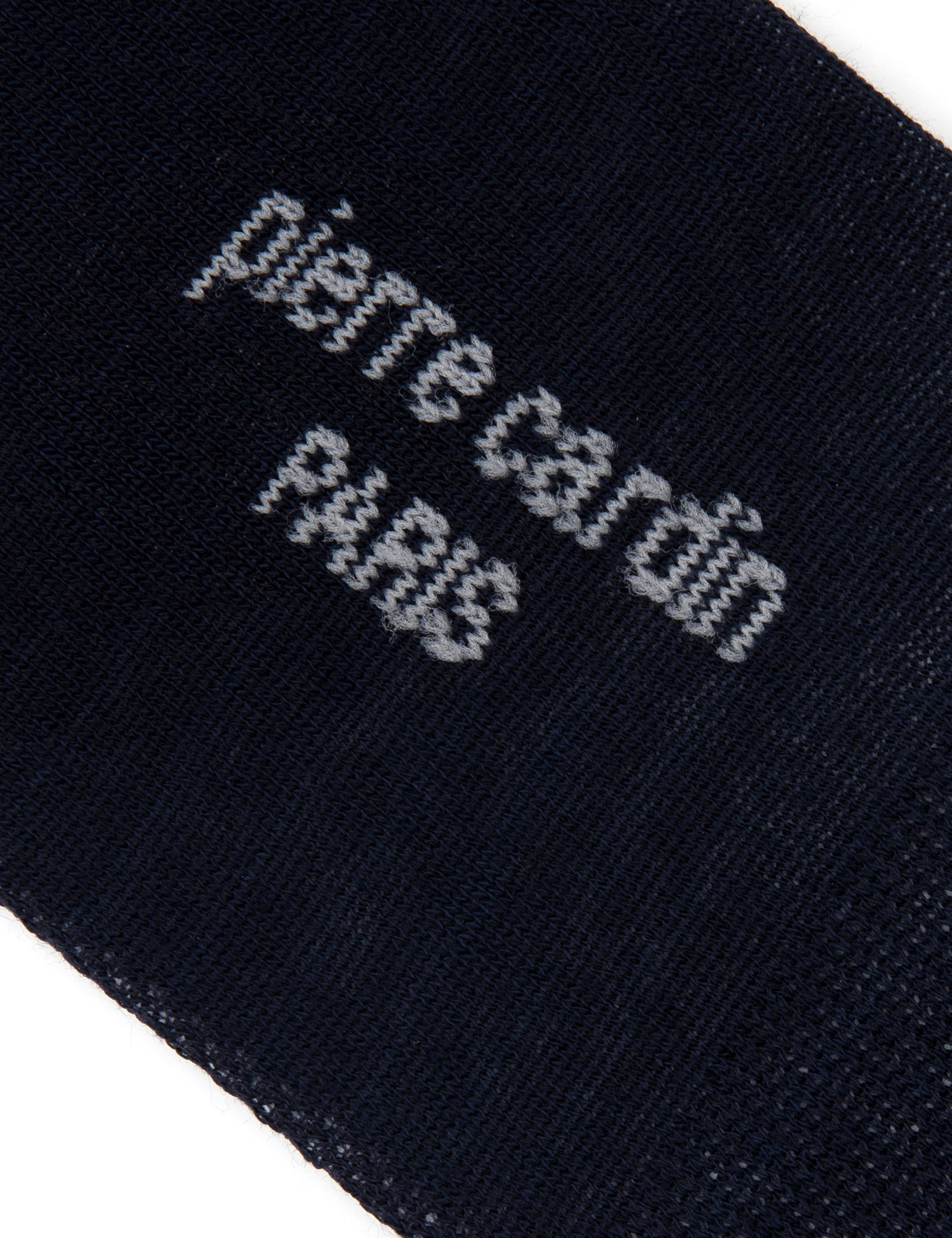 Erkek Bambu Karışımlı Lacivert Babet Desenli Çorap