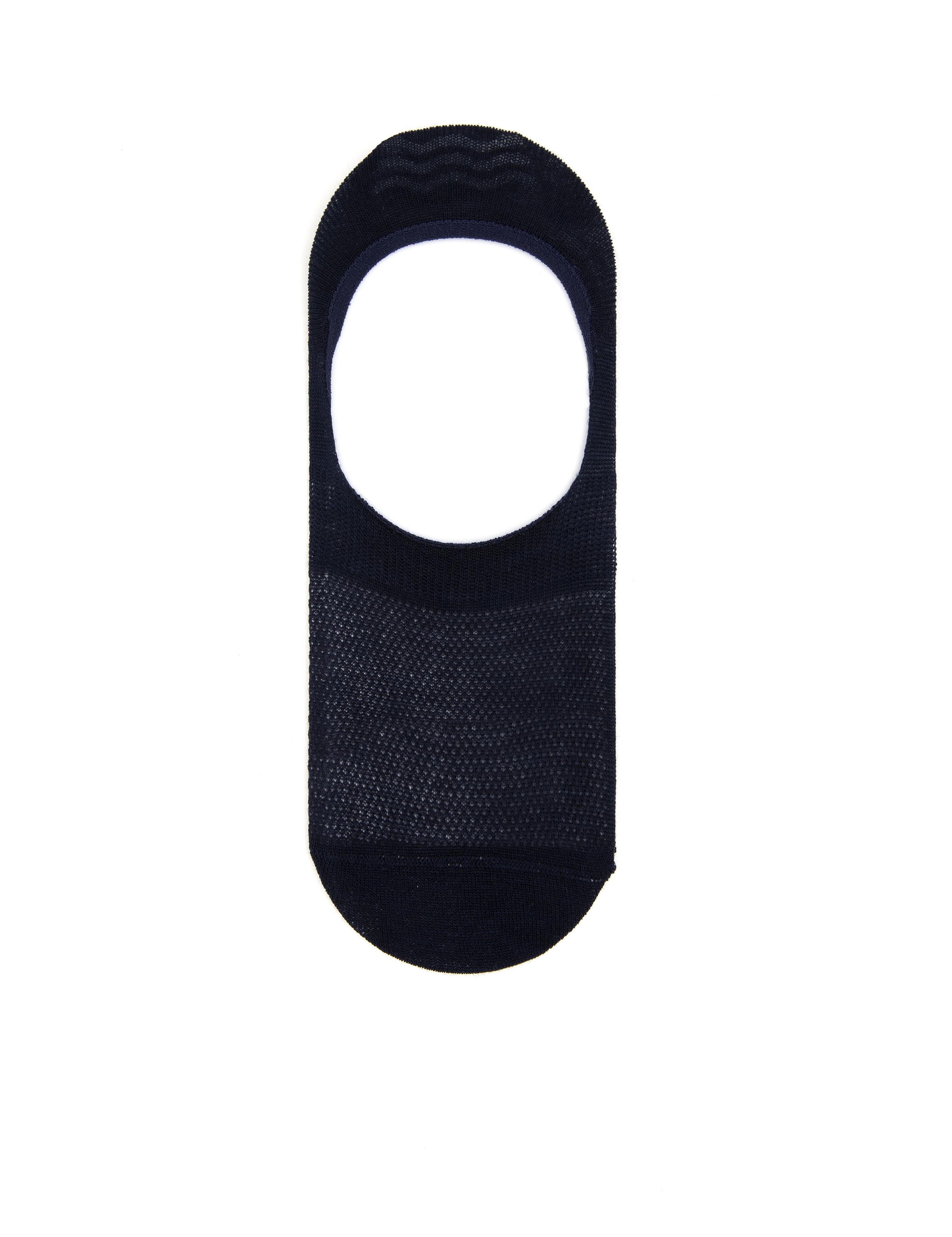 Erkek Bambu Karışımlı Lacivert Babet Desenli Çorap