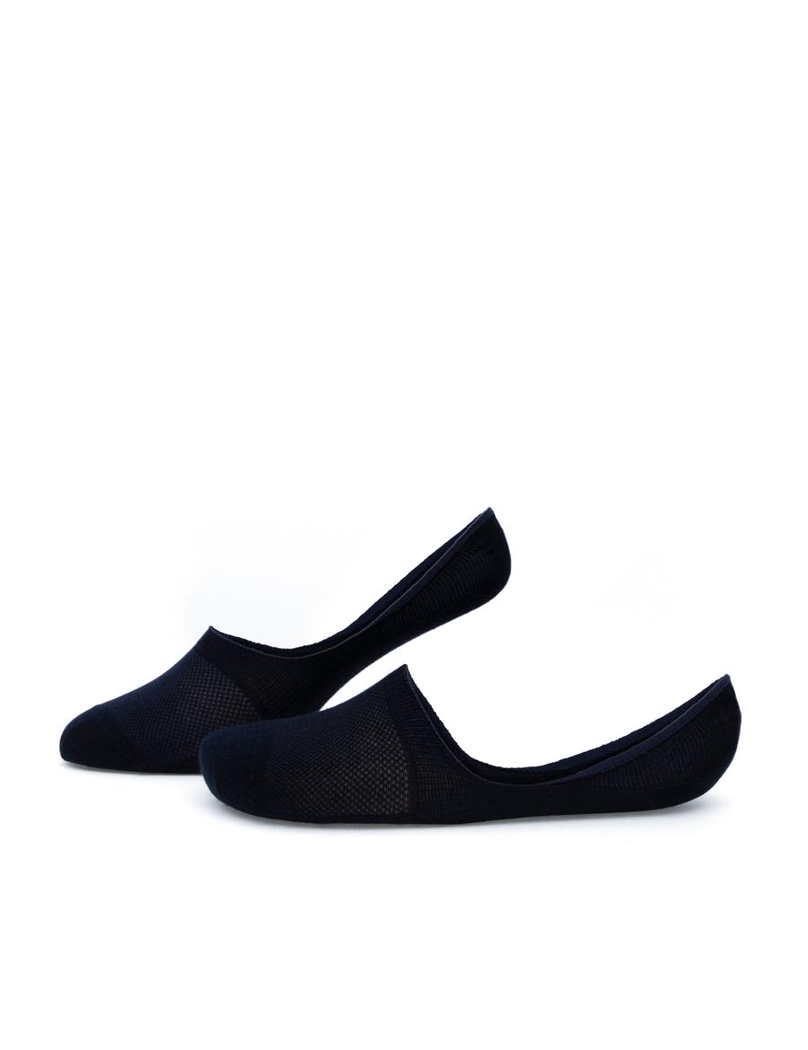 Erkek Bambu Karışımlı Lacivert Babet Desenli Çorap