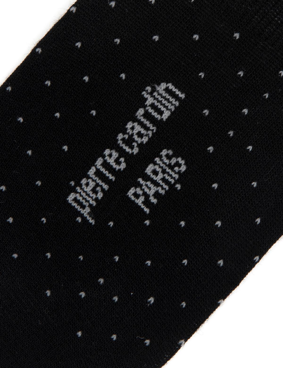 Erkek Bambu Karışımlı Siyah Babet Desenli Çorap - 50291782001