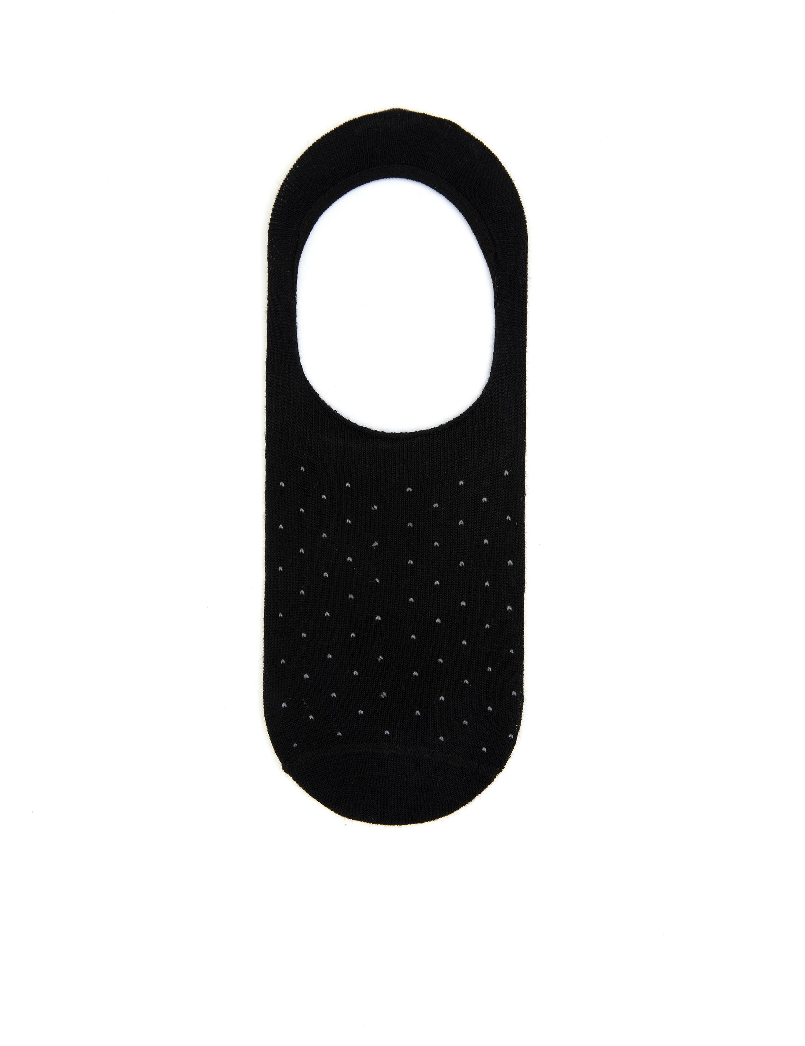 Erkek Bambu Karışımlı Siyah Babet Desenli Çorap