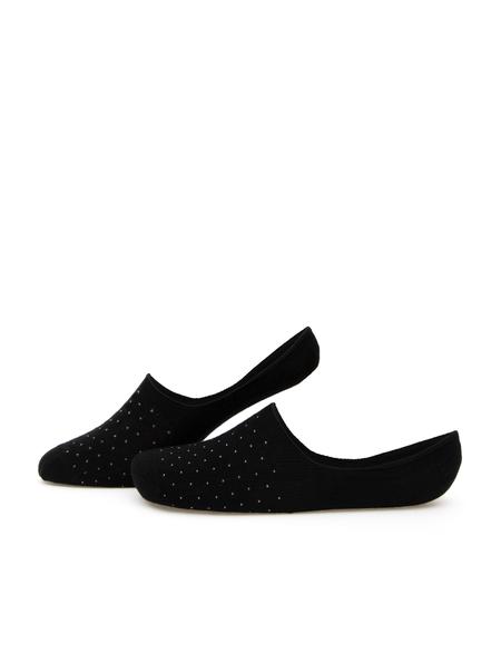 Erkek Bambu Karışımlı Siyah Babet Desenli Çorap - 50291782001