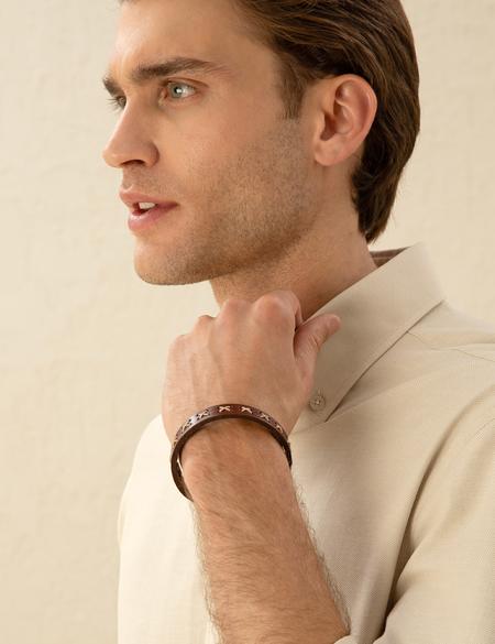 Kahverengi Deri Bileklik - 50269586001