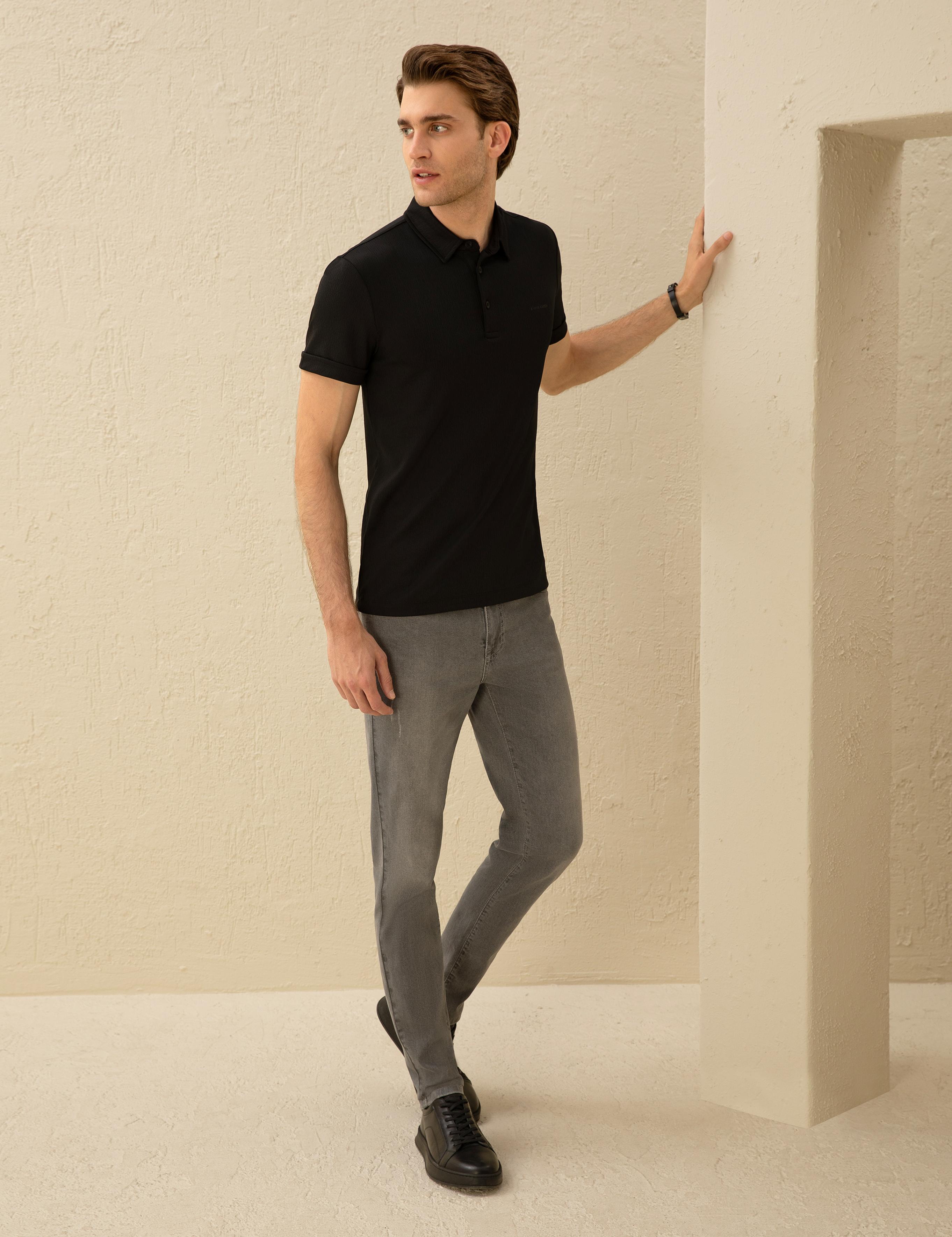 Gri Slim Fit Jean Pantolon