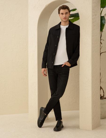 Siyah Slim Fit Jean Pantolon - 50280554003