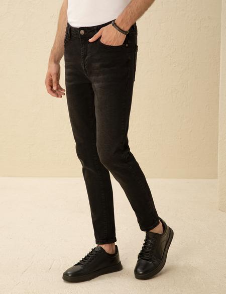 Siyah Slim Fit Jean Pantolon - 50280554003