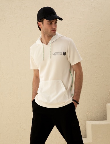 Ekru Regular Fit Sweatshirt