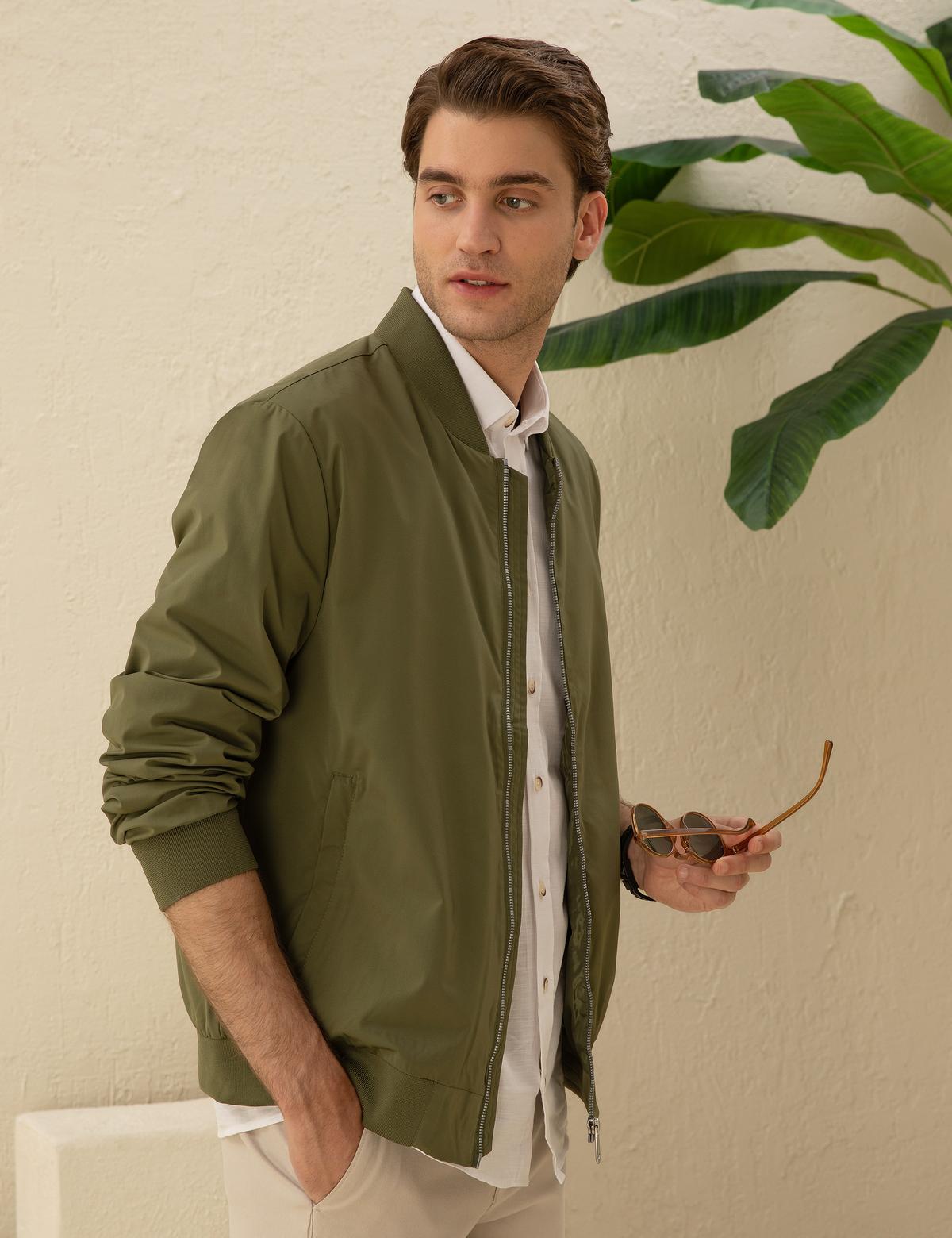 Haki Baharlık Mevsimlik Mont - 50287244048