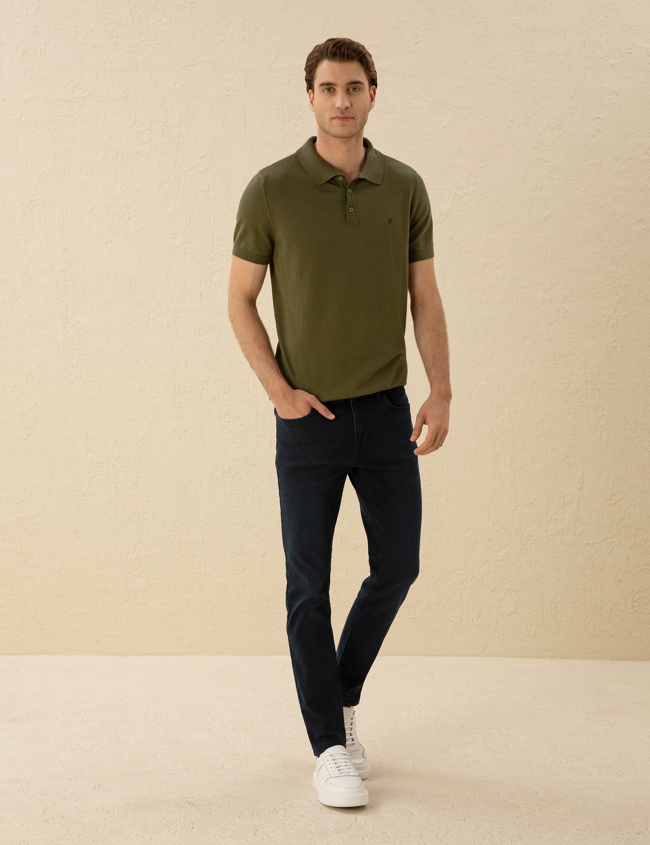 Koyu Lacivert Slim Fit Jean Pantolon