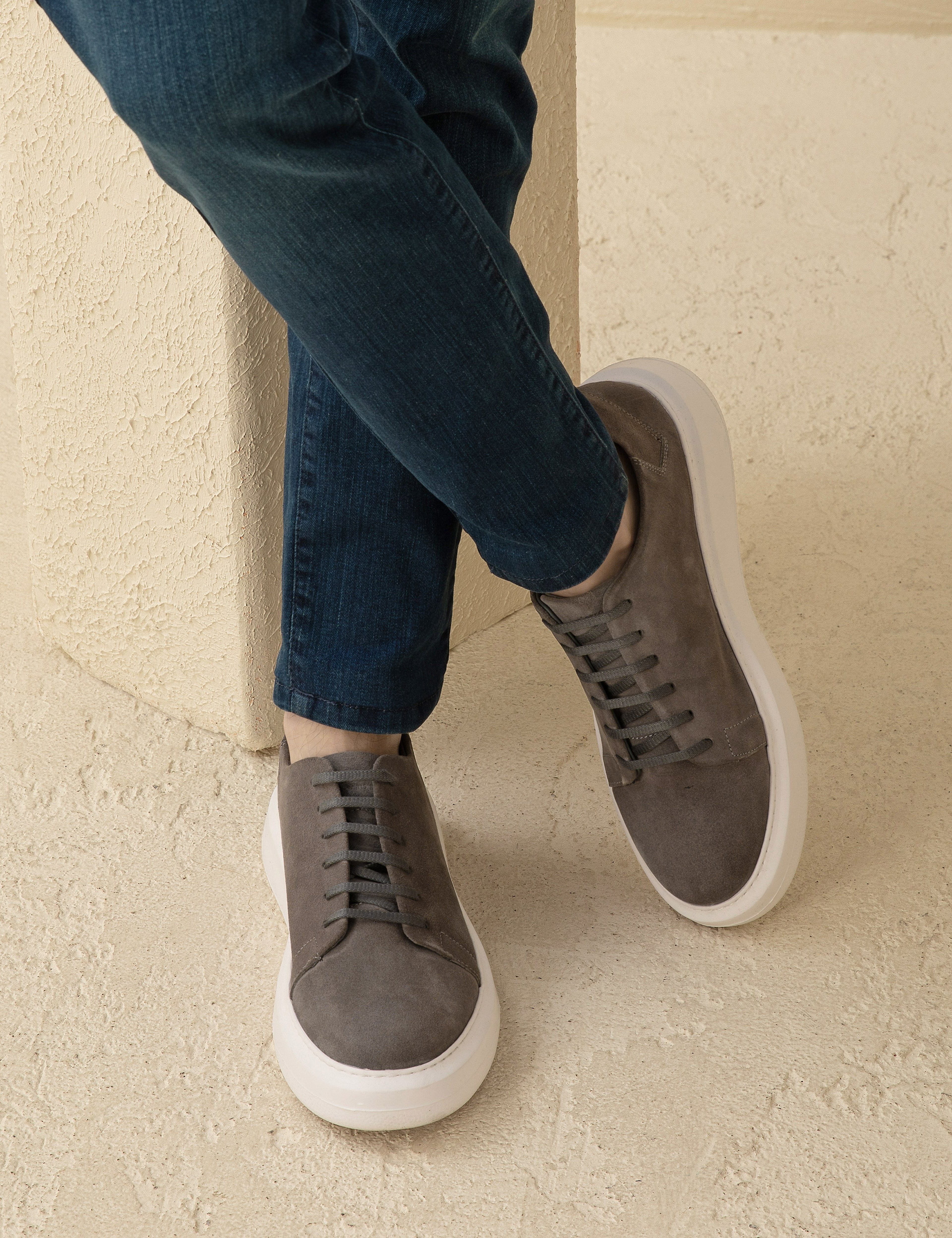 Açık Gri Casual Ayakkabı - Image 7