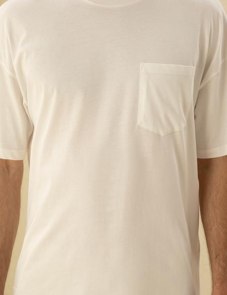 Ekru Comfort Fit Tişört - 50289362007