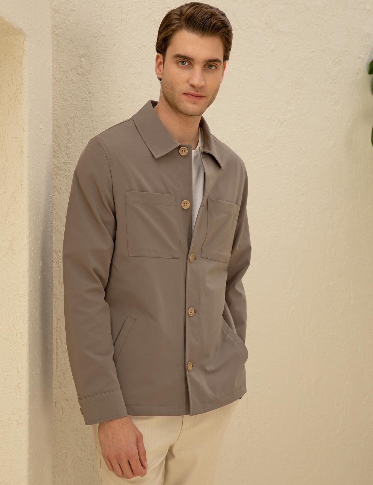 Vizon Regular Fit Düğmeli Ceket - 50288723071