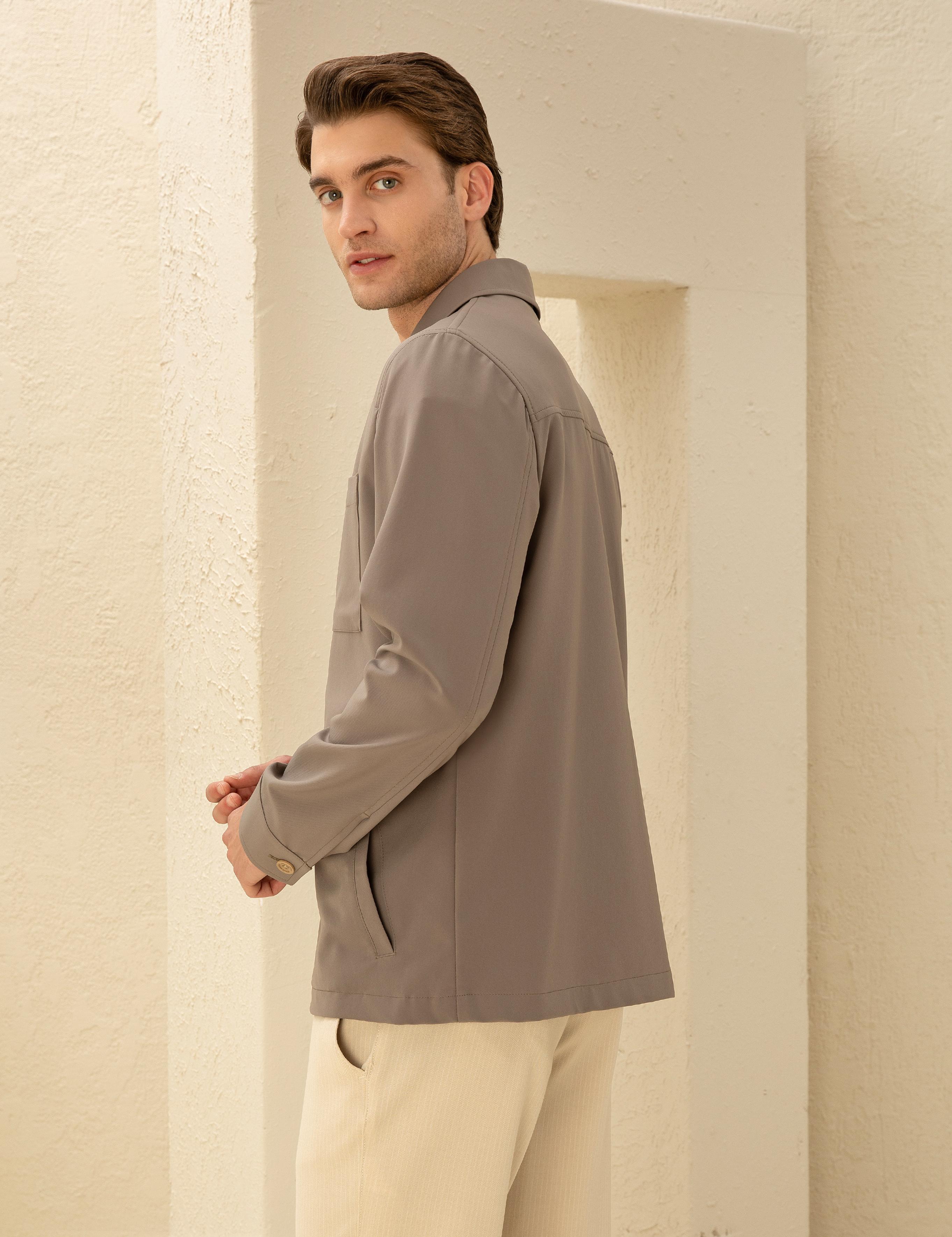 Vizon Regular Fit Düğmeli Ceket