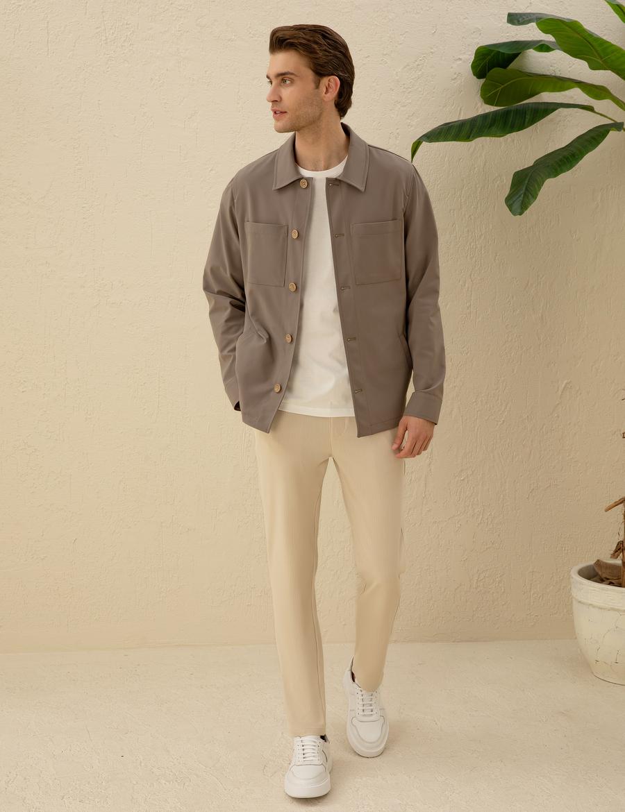 Vizon Regular Fit Düğmeli Ceket