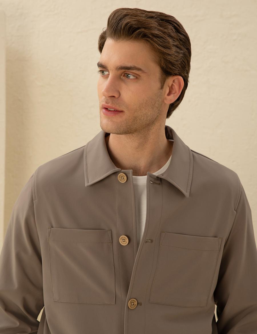 Vizon Regular Fit Düğmeli Ceket