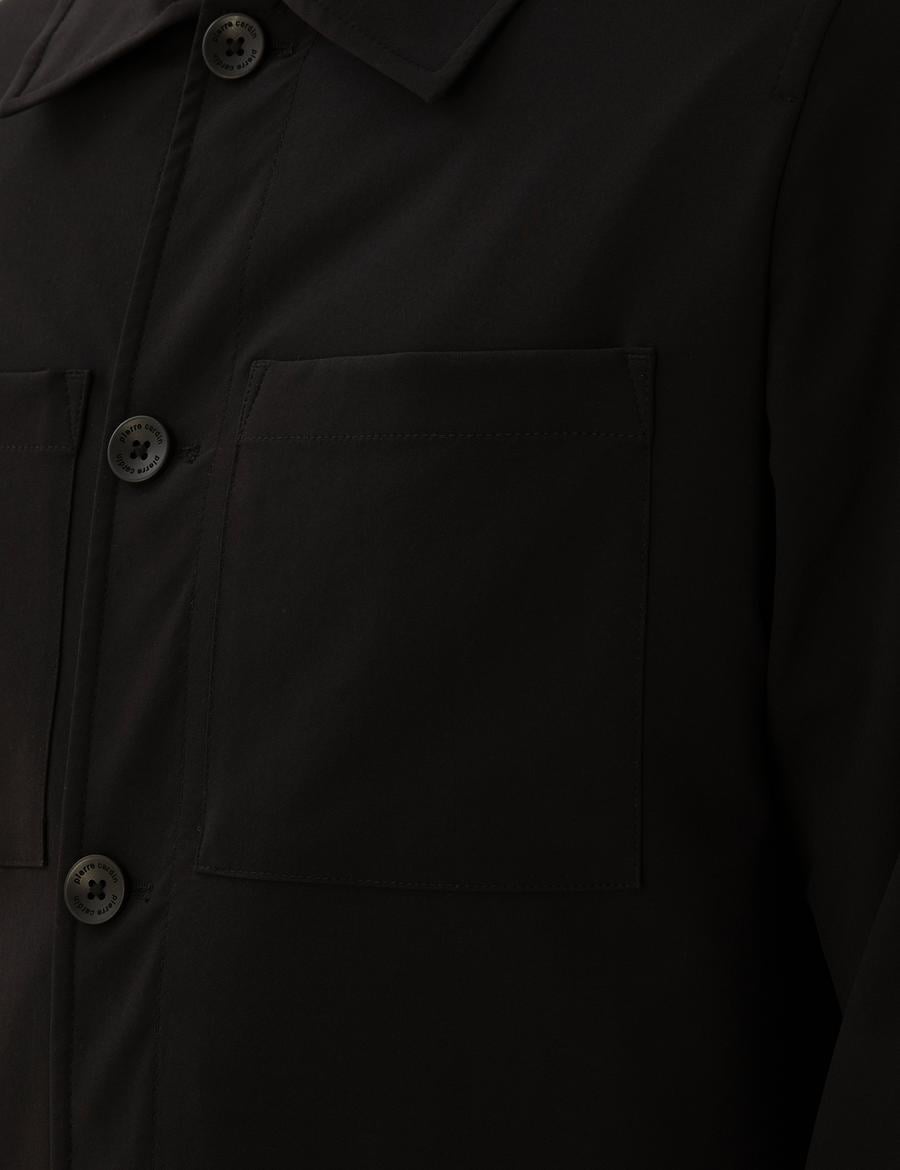 Siyah Regular Fit Gömlek Ceket