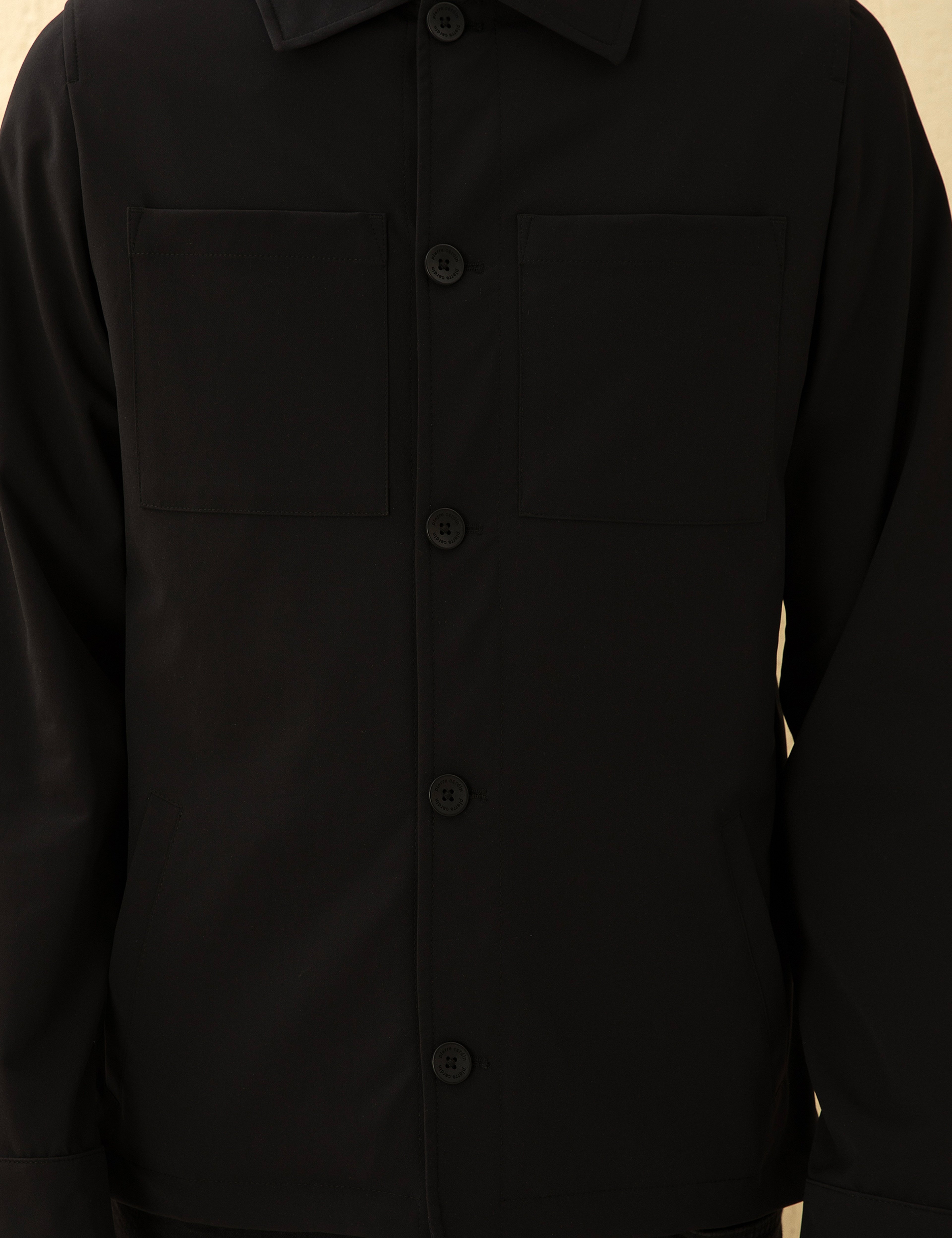 Siyah Regular Fit Gömlek Ceket