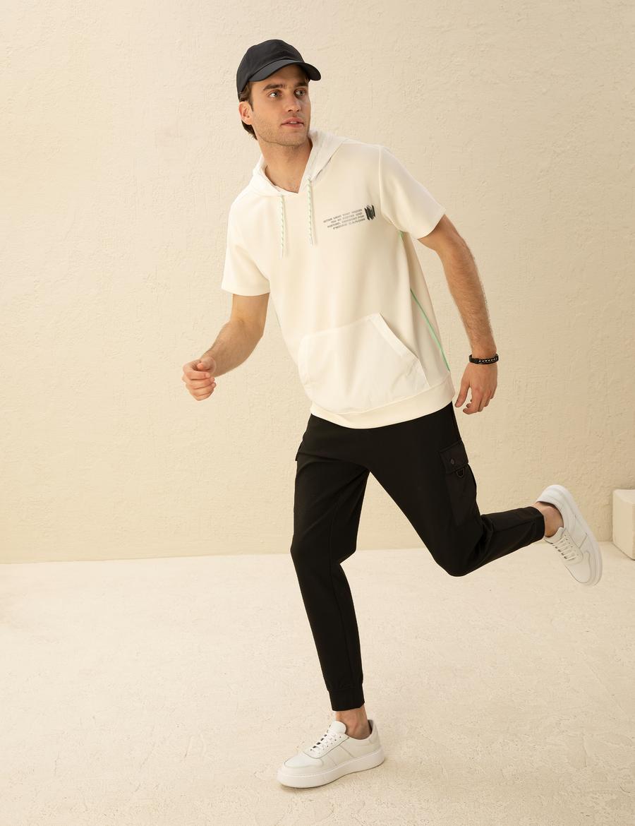 Siyah Carrot Fit Eşofman Altı