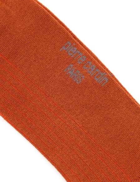 Erkek Bambu Karışımlı Turuncu Soket Desenli Çorap - 50280853004